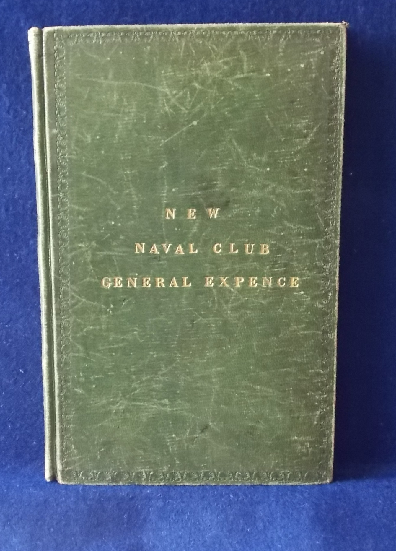 This the front cover of the ‘Expence Book’